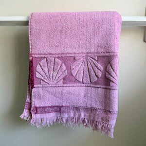 Vintage Cannon Bath Towel USA Dusty Rose Pink As Is